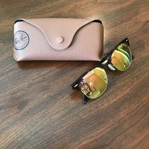 Ray Ban Flash Lenses Club Master Sunglasses